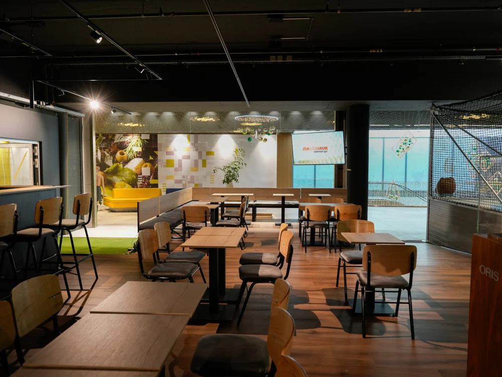 Gastronomiebereich der Hall of Switzerland in Ebikon