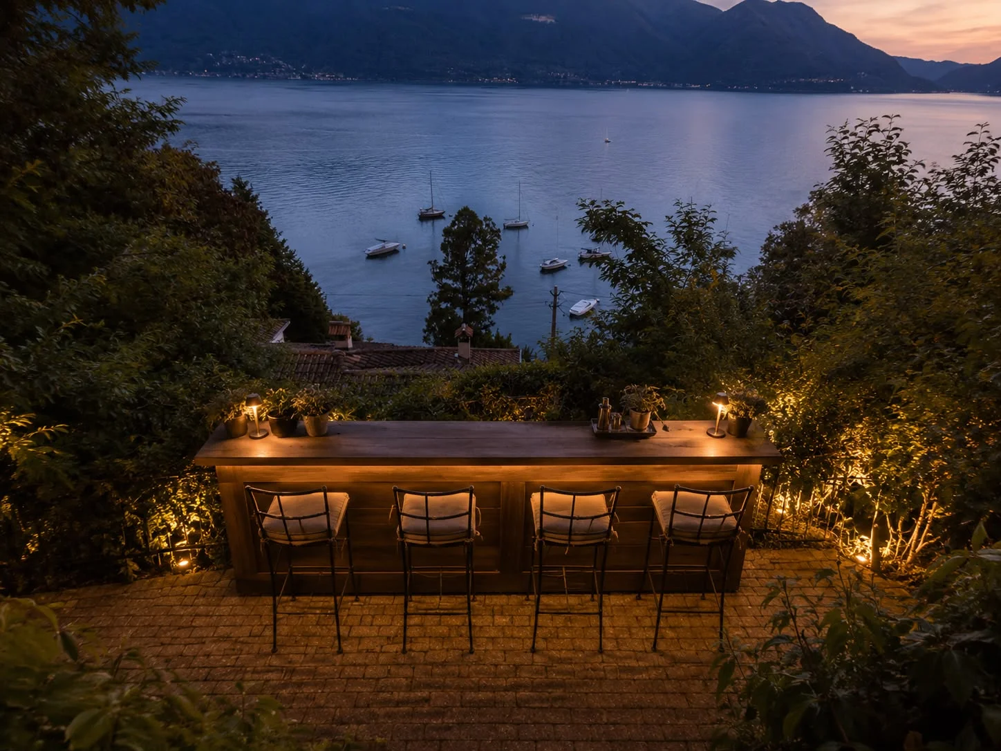 Aperitivo bei Sonnenuntergang & Seeterrasse